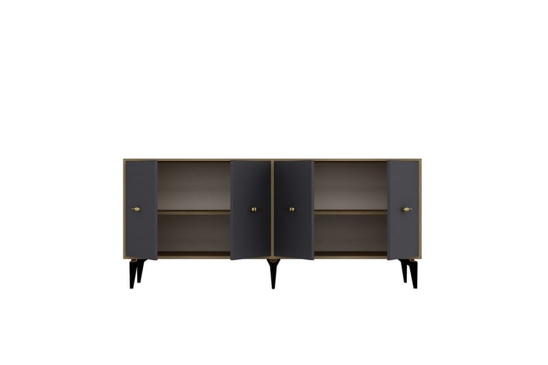 Thyros Konsollbord 180 cm - Ek/Antracit - Möbler - Vardagsrum - Soffbord & vardagsrumsbord - Avlastningsbord & konsolbord