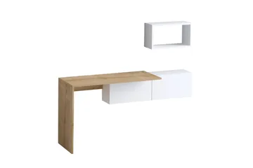 Tiff Skrivbord 74x45 cm Vit/Brun - Hanah Home - Möbler - Hemmakontor - Skrivbord