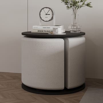 Torven Set med sidobord 43x47x43 cm - Antracit - Möbler - Vardagsrum - Soffbord & vardagsrumsbord - Brickbord