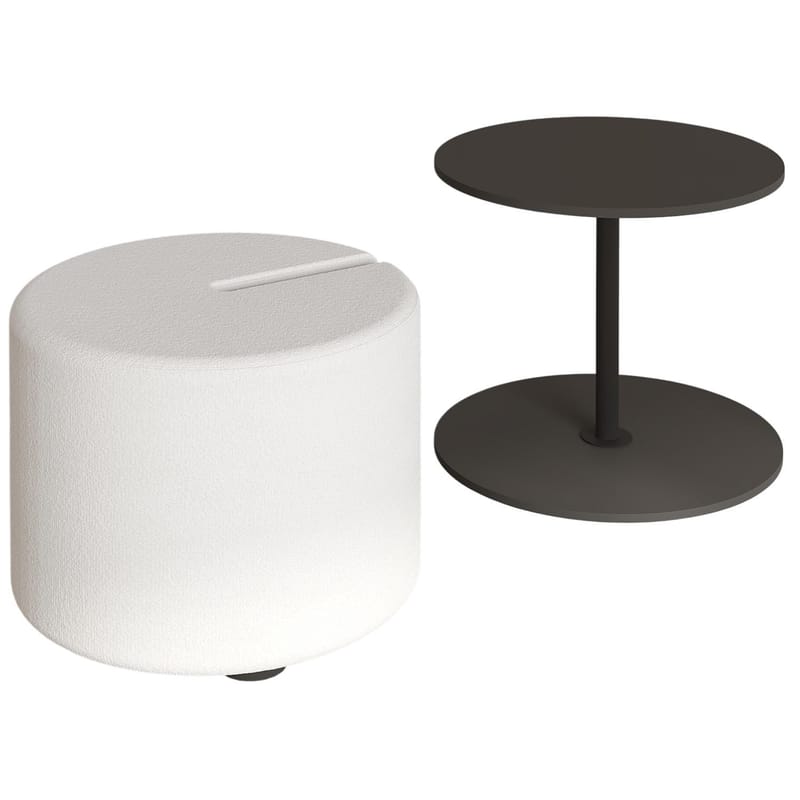 Torven Set med sidobord 43x47x43 cm - Antracit - Möbler - Vardagsrum - Soffbord & vardagsrumsbord - Brickbord