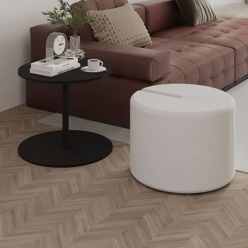 Torven Set med sidobord 43x47x43 cm - Svart - Möbler - Vardagsrum - Soffbord & vardagsrumsbord - Brickbord