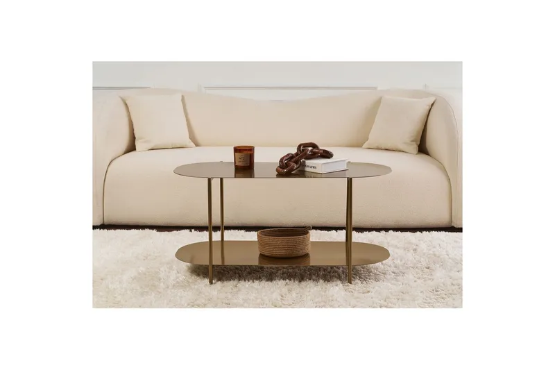 Ulvo Soffbord 100 cm - Guld - Möbler - Vardagsrum - Soffbord & vardagsrumsbord - Soffbord