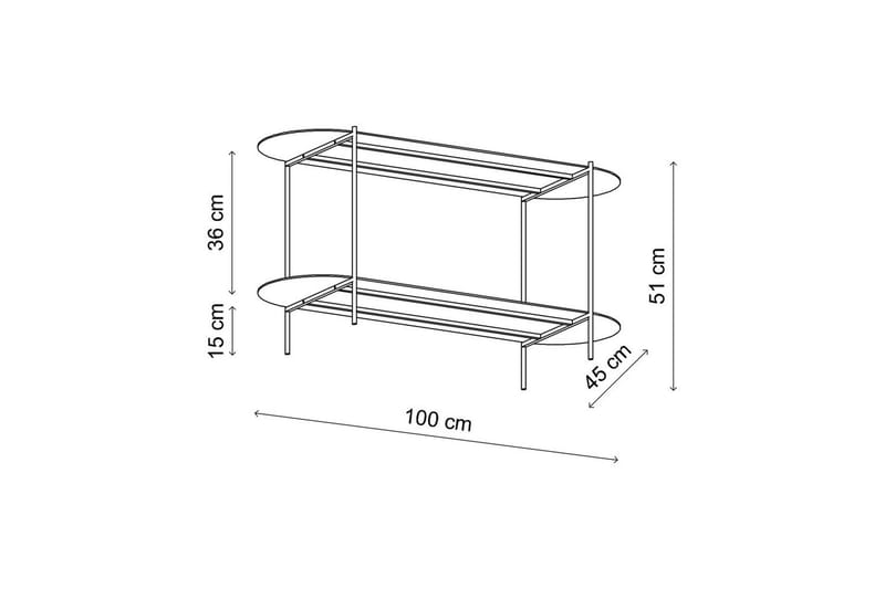 Ulvo Soffbord 100 cm - Taupe - Möbler - Vardagsrum - Soffbord & vardagsrumsbord - Soffbord