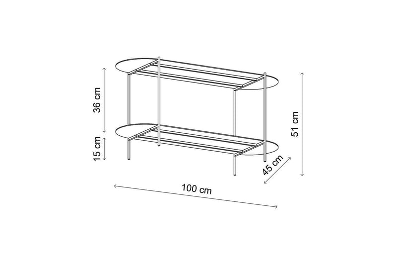 Ulvo Soffbord 100 cm - Taupe - Möbler - Vardagsrum - Soffbord & vardagsrumsbord - Soffbord
