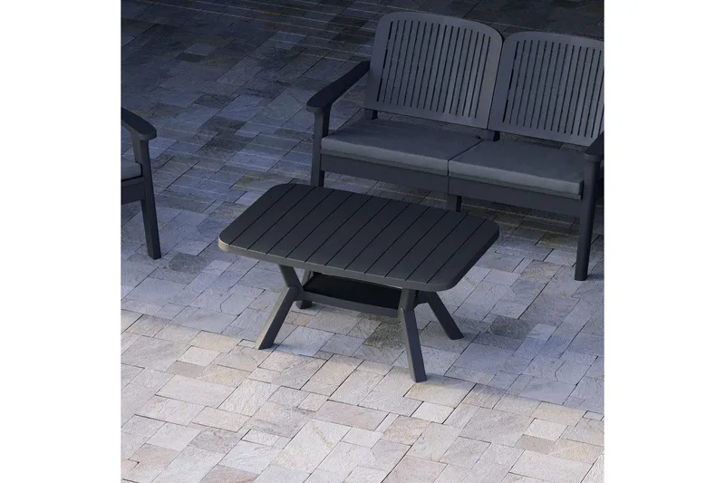 Uvudhulash Soffbord 52,5 cm - Antracit/Kolfärgad - Utemöbler - Trädgårdsbord & Utebord - Soffbord utomhus & loungebord