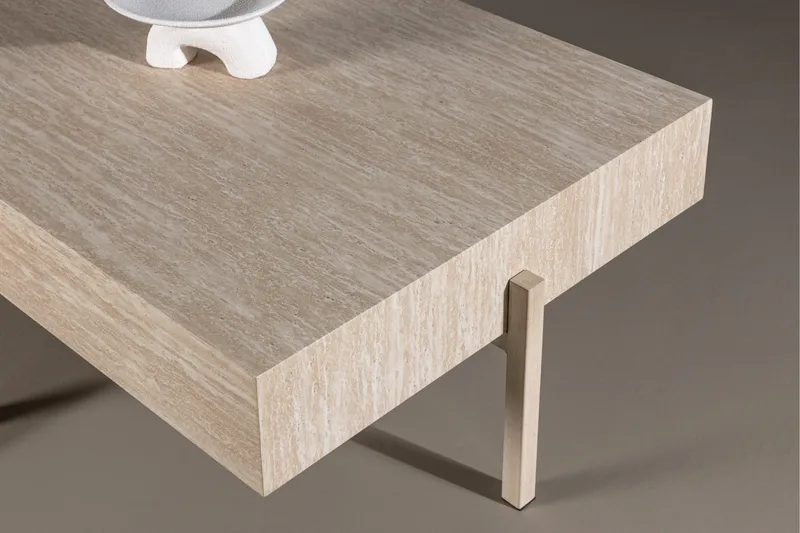 Vadholmen Soffbord 130x82 cm Rektangulär - Whitewash - Möbler - Vardagsrum - Soffbord & vardagsrumsbord - Soffbord