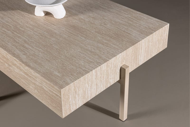 Vadholmen Soffbord 130x82 cm Rektangulär - Whitewash - Möbler - Vardagsrum - Soffbord & vardagsrumsbord - Soffbord