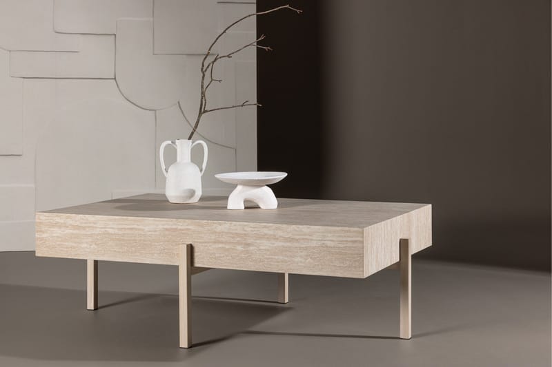 Vadholmen Soffbord 130x82 cm Rektangulär - Whitewash - Möbler - Vardagsrum - Soffbord & vardagsrumsbord - Soffbord