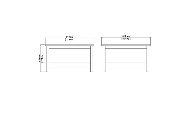 Vallvidera Soffbord 81 cm - Svart - Möbler - Vardagsrum - Soffbord & vardagsrumsbord - Soffbord