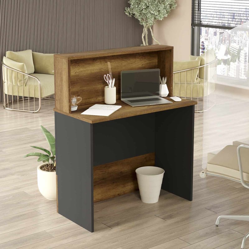 Valren Receptionbord 90x110x44,5 cm - Baroq och antracit - Möbler - Vardagsrum - Soffbord & vardagsrumsbord - Avlastningsbord & konsolbord