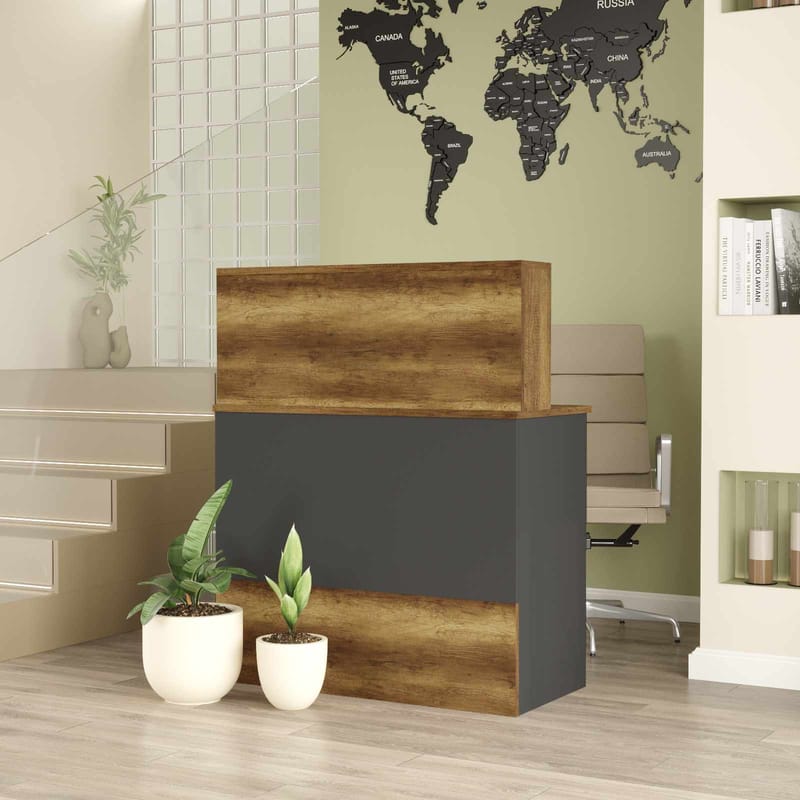 Valren Receptionbord 90x110x44,5 cm - Baroq och antracit - Möbler - Vardagsrum - Soffbord & vardagsrumsbord - Avlastningsbord & konsolbord