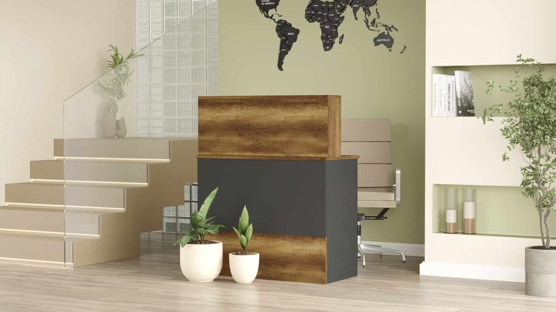 Valren Receptionbord 90x110x44,5 cm - Baroq och antracit - Möbler - Vardagsrum - Soffbord & vardagsrumsbord - Avlastningsbord & konsolbord