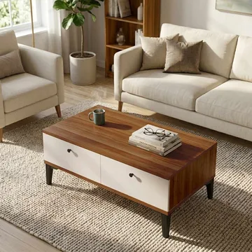 Valren Soffbord 90x38,6x60 cm - Valnöt - Möbler - Vardagsrum - Soffbord & vardagsrumsbord - Soffbord