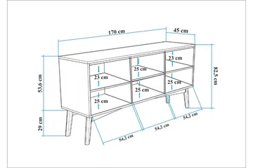Valsot Konsollbord 170 cm - Valnöt - Förvaring - Förvaringsmöbler - Skänkar & sideboards