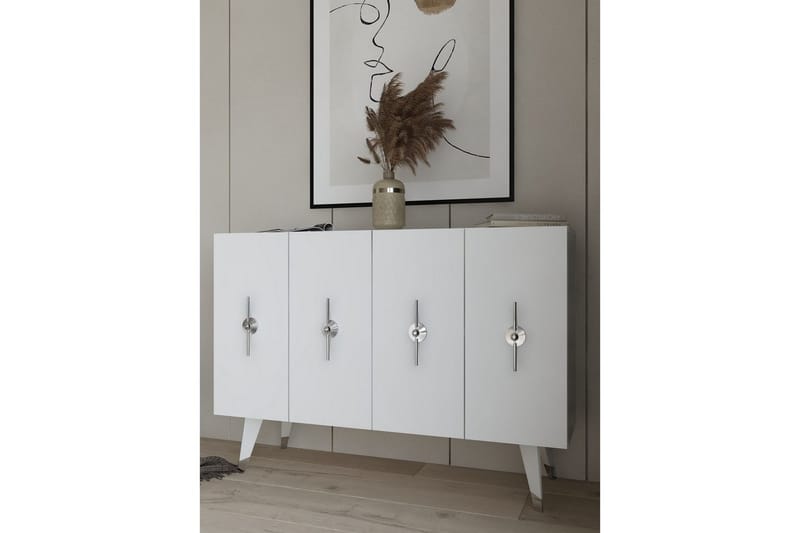 Varen Konsollbord 120 cm - Silver/Vit - Möbler - Vardagsrum - Soffbord & vardagsrumsbord - Avlastningsbord & konsolbord