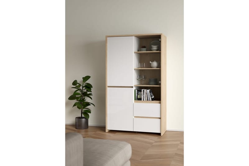 Varun Konsollbord 100 cm - Vit/Natur - Möbler - Vardagsrum - Soffbord & vardagsrumsbord - Avlastningsbord & konsolbord