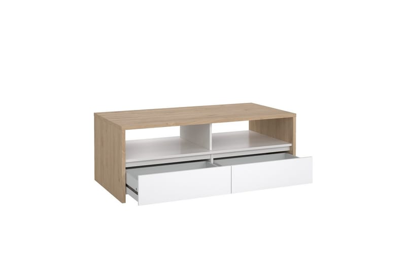 Varun Soffbord 120 cm - Vit/Natur - Möbler - Vardagsrum - Soffbord & vardagsrumsbord - Soffbord