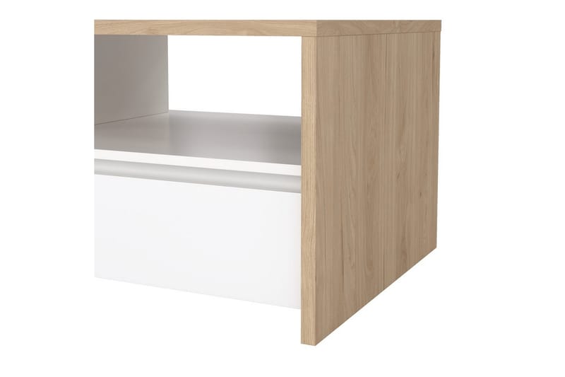 Varun Soffbord 120 cm - Vit/Natur - Möbler - Vardagsrum - Soffbord & vardagsrumsbord - Soffbord