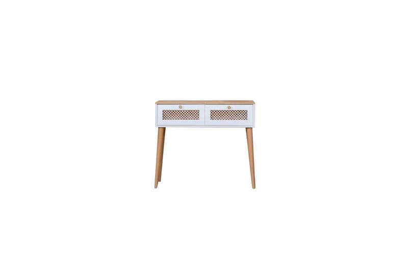 Velin Konsollbord 95 cm - Mediumfärgat trä/Vit - Möbler - Vardagsrum - Soffbord & vardagsrumsbord - Avlastningsbord & konsolbord
