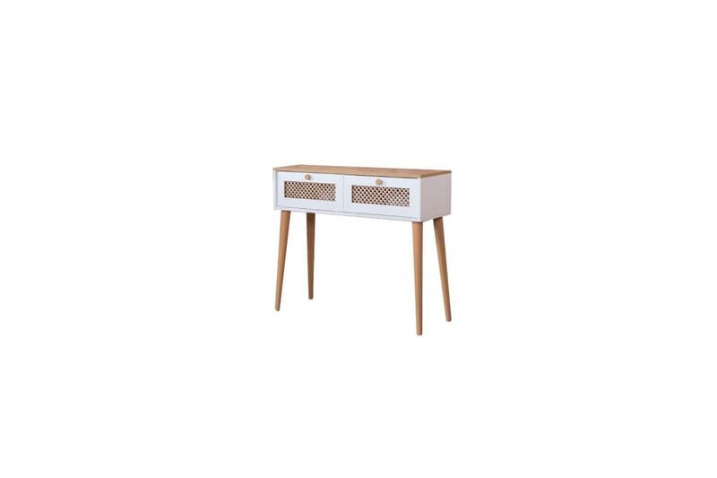 Velin Konsollbord 95 cm - Mediumfärgat trä/Vit - Möbler - Vardagsrum - Soffbord & vardagsrumsbord - Avlastningsbord & konsolbord