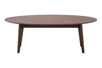 Velo Ovalt Soffbord 130x65 cm med Trä- och Valnötsutseende - Valnöt - Möbler - Vardagsrum - Soffbord & vardagsrumsbord - Soffbord