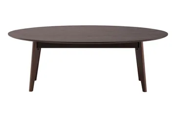 Velo Soffbord Oval 130 cm Massivt trä - Rökt ek - Möbler - Vardagsrum - Soffbord & vardagsrumsbord - Soffbord