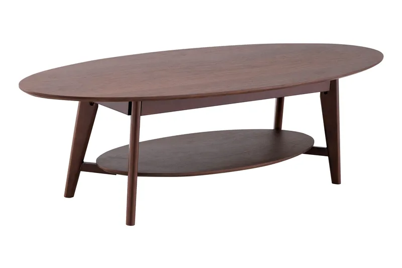 Velo Soffbord Oval 160 cm i trä, Valnöt