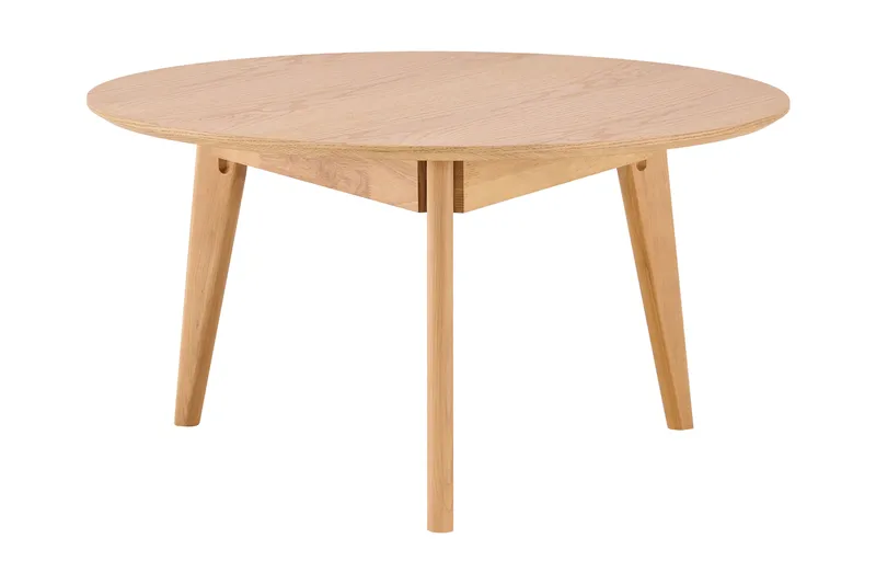 Velo Soffbord Rund 85 cm Massivt trä, Ek