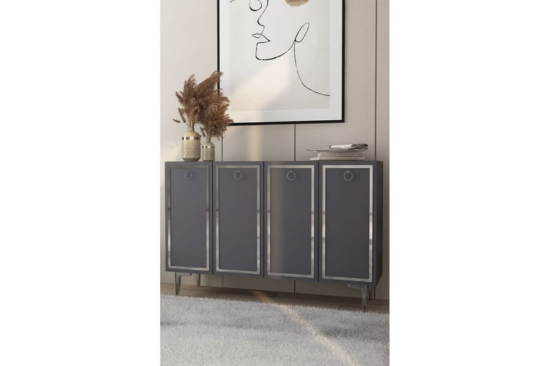 Velorae Konsollbord 120 cm - Antracit/Silver - Möbler - Vardagsrum - Soffbord & vardagsrumsbord - Avlastningsbord & konsolbord