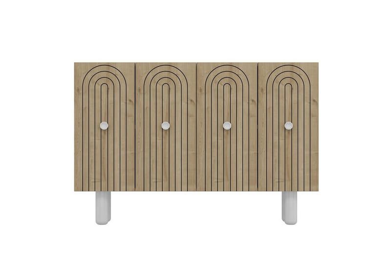 Velorae Konsollbord 120 cm, Vit/Ek