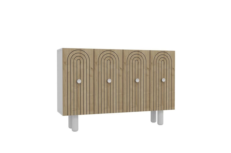 Velorae Konsollbord 120 cm - Vit/Ek - Möbler - Vardagsrum - Soffbord & vardagsrumsbord - Avlastningsbord & konsolbord