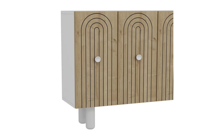 Velorae Konsollbord 120 cm - Vit/Ek - Möbler - Vardagsrum - Soffbord & vardagsrumsbord - Avlastningsbord & konsolbord