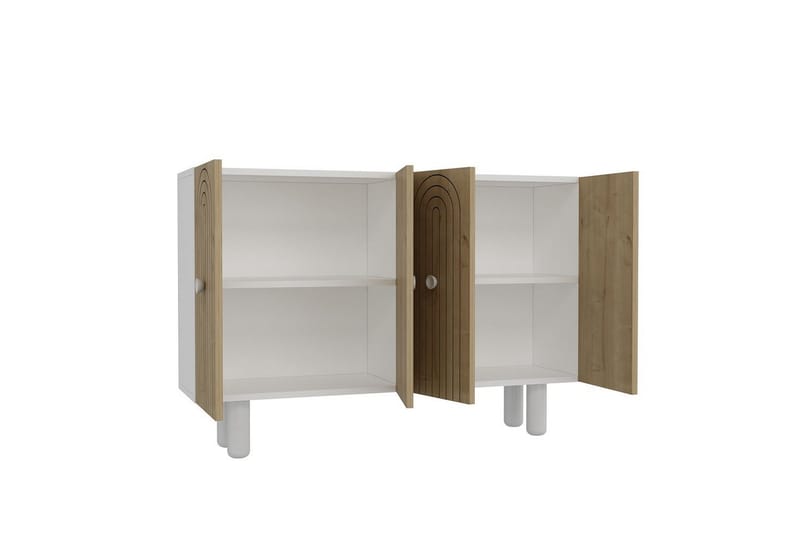 Velorae Konsollbord 120 cm - Vit/Ek - Möbler - Vardagsrum - Soffbord & vardagsrumsbord - Avlastningsbord & konsolbord