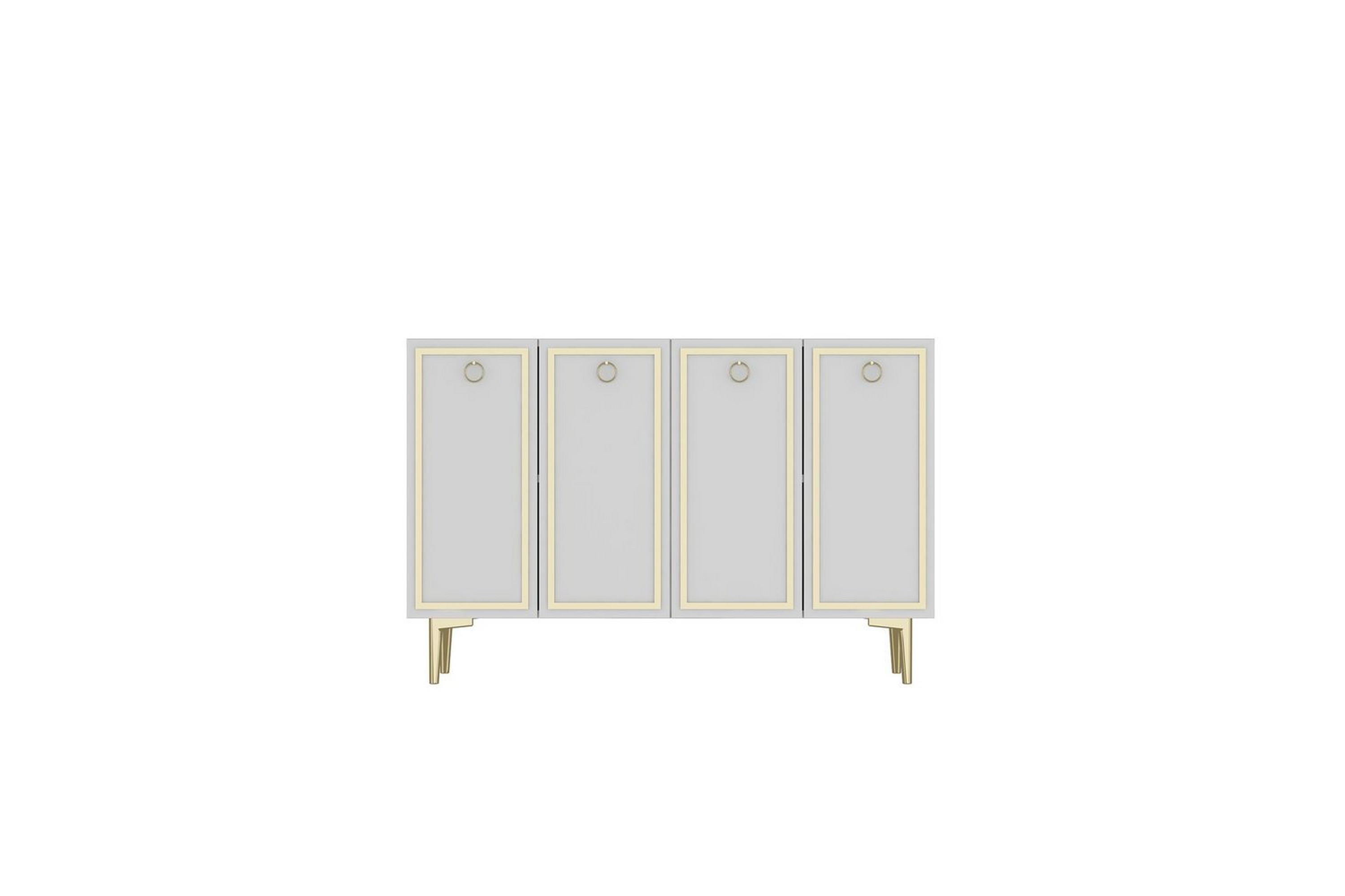 velorae konsollbord 120 cm - vit/guld