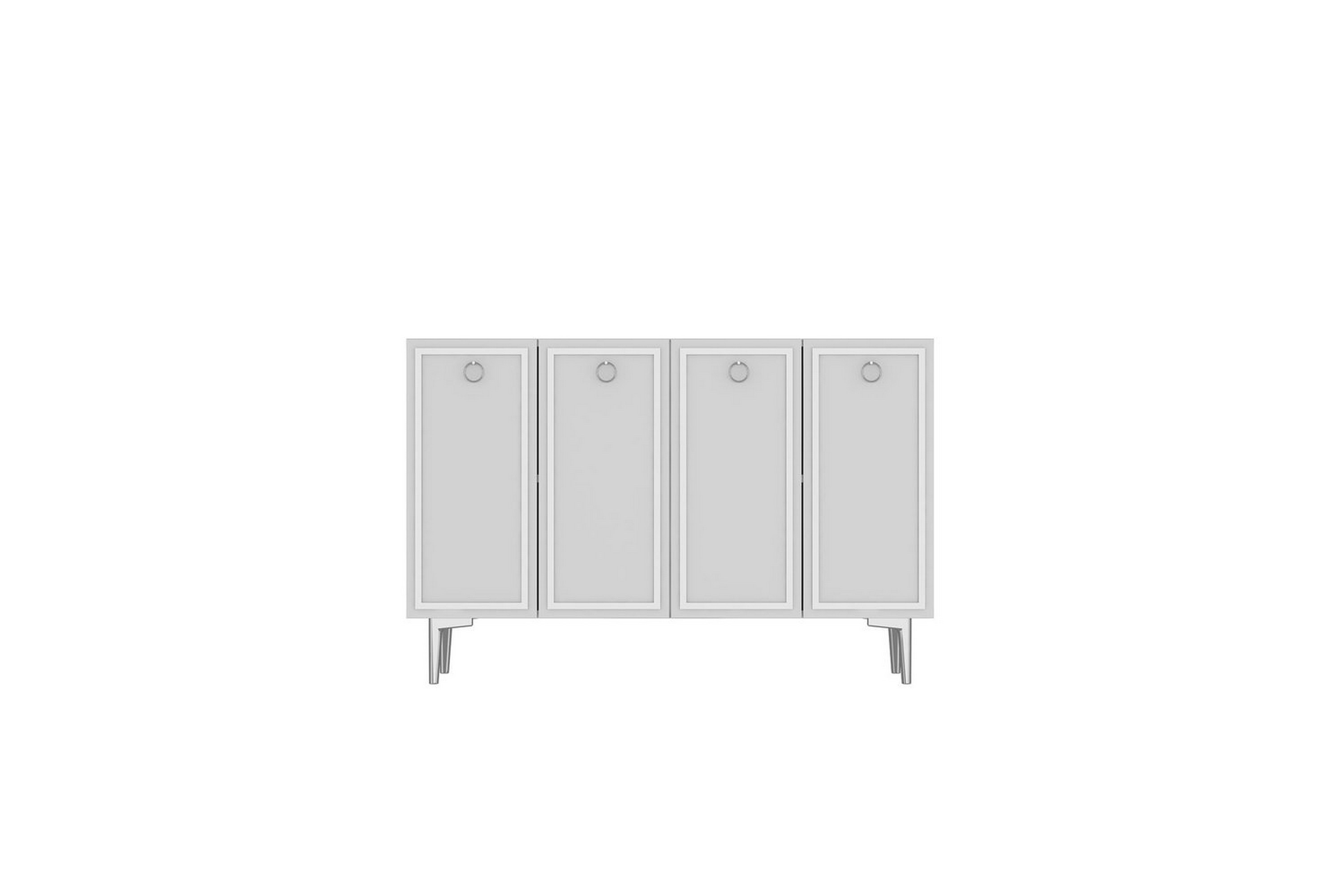 velorae konsollbord 120 cm - vit/silver