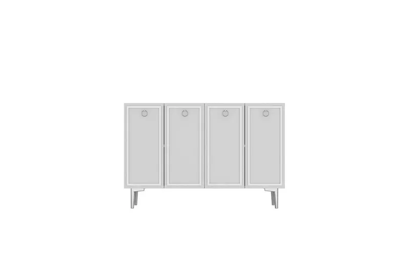 Velorae Konsollbord 120 cm, Vit/Silver