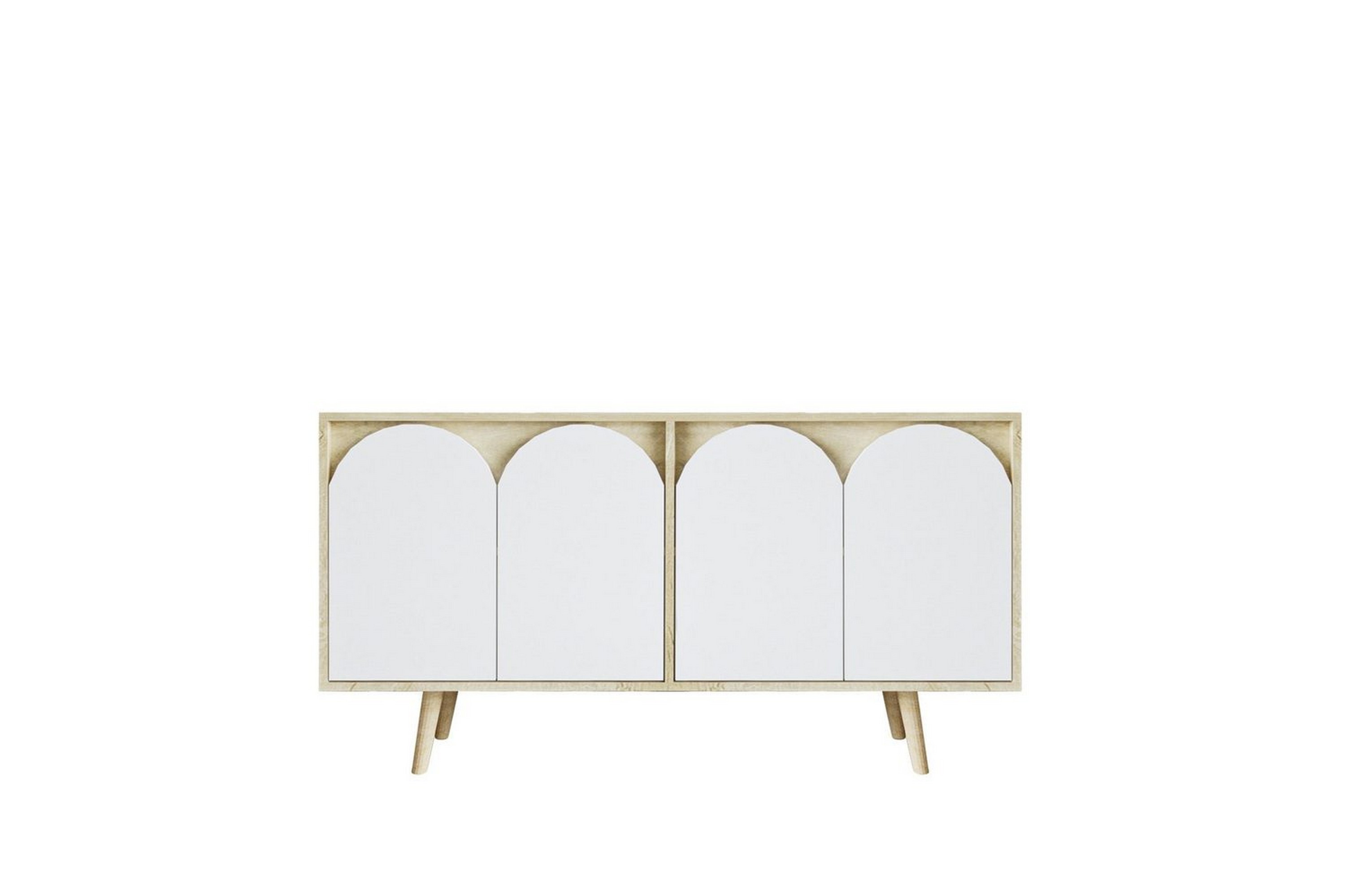 venezia konsollbord 150 cm - brun/vit