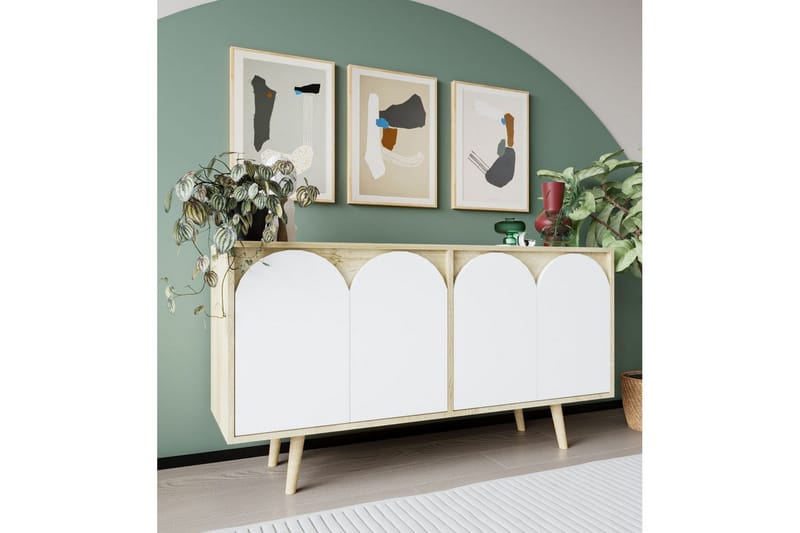 Venezia Konsollbord 150 cm - Brun/Vit - Möbler - Vardagsrum - Soffbord & vardagsrumsbord - Avlastningsbord & konsolbord