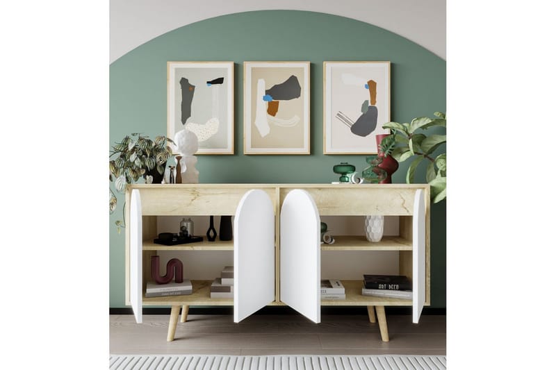 Venezia Konsollbord 150 cm - Brun/Vit - Möbler - Vardagsrum - Soffbord & vardagsrumsbord - Avlastningsbord & konsolbord