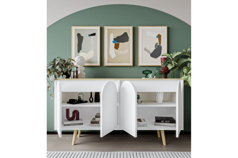 Venezia Konsollbord 150 cm - Brun/Vit - Möbler - Vardagsrum - Soffbord & vardagsrumsbord - Avlastningsbord & konsolbord