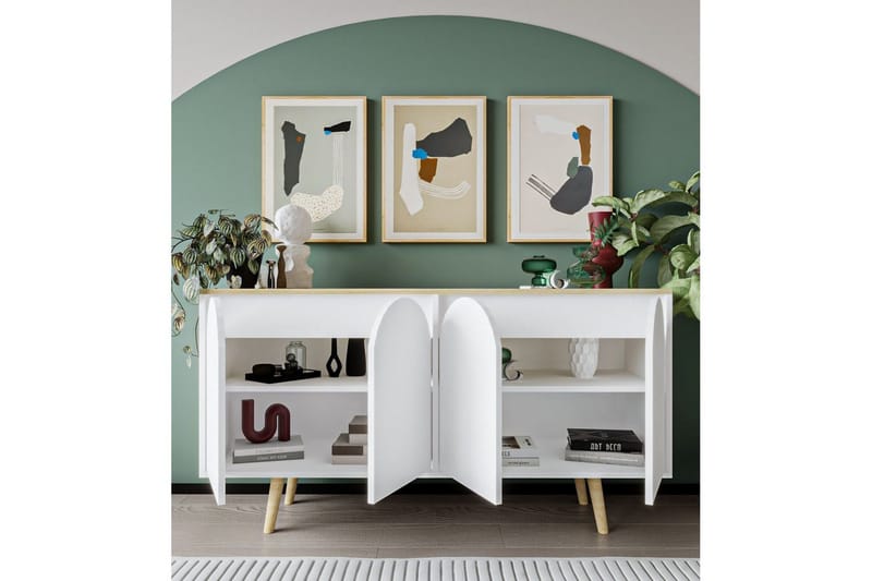 Venezia Konsollbord 150 cm - Brun/Vit - Möbler - Vardagsrum - Soffbord & vardagsrumsbord - Avlastningsbord & konsolbord