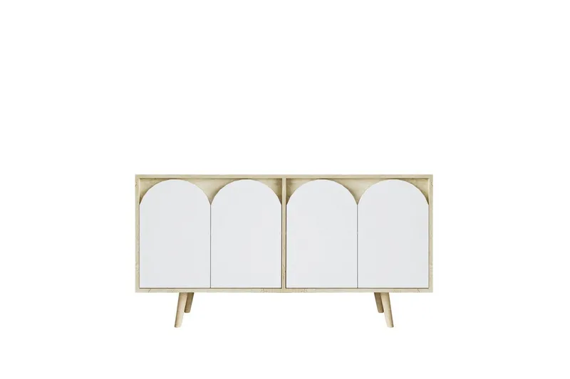 Venezia Konsollbord 150 cm, Brun/Vit