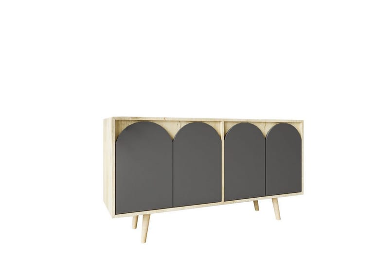 Venezia Konsollbord 150x150 cm - Brun/Antracit - Möbler - Vardagsrum - Soffbord & vardagsrumsbord - Avlastningsbord & konsolbord