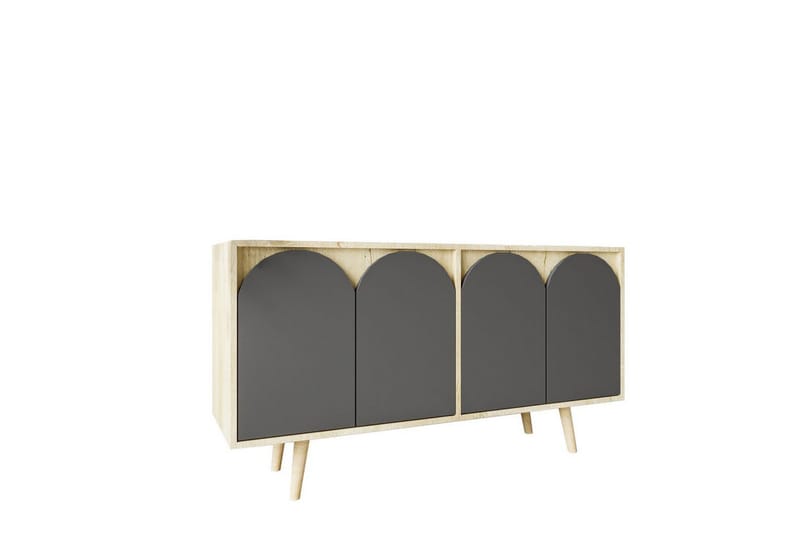 Venezia Konsollbord 150x150 cm - Brun/Antracit - Möbler - Vardagsrum - Soffbord & vardagsrumsbord - Avlastningsbord & konsolbord