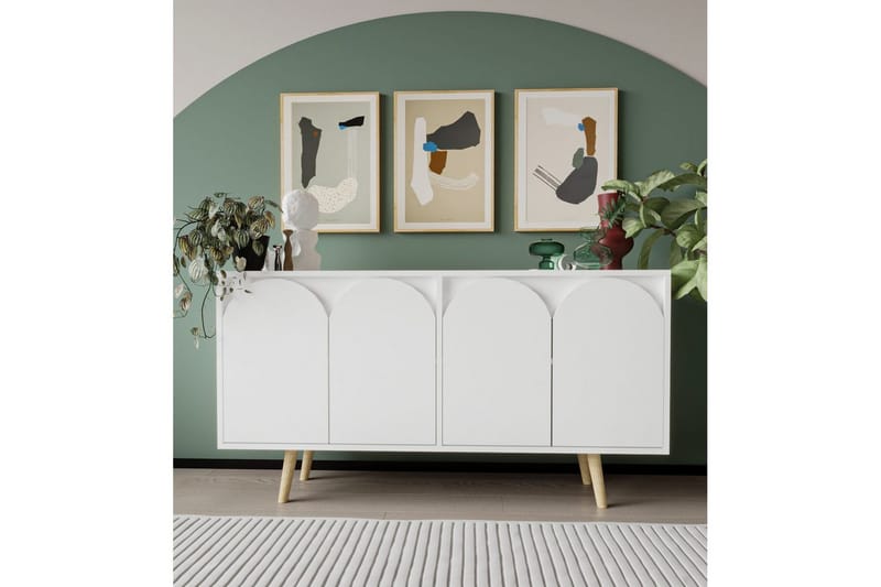 Venezia Konsollbord 150x150 cm - Vit - Möbler - Vardagsrum - Soffbord & vardagsrumsbord - Avlastningsbord & konsolbord