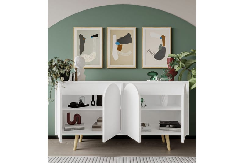 Venezia Konsollbord 150x150 cm - Vit - Möbler - Vardagsrum - Soffbord & vardagsrumsbord - Avlastningsbord & konsolbord