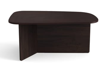 Vento Ovalt Soffbord 90x60 cm med Trä- och Rökt Ek-utseende - Mörkbrun - Möbler - Vardagsrum - Soffbord & vardagsrumsbord - Soffbord