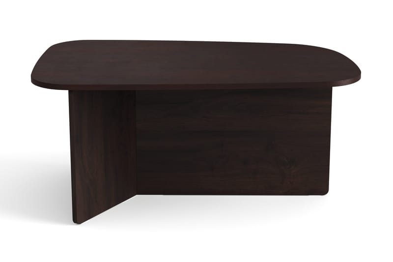 Vento Ovalt Soffbord 90x60 cm med Trä- och Rökt Ek-utseende - Mörkbrun - Möbler - Vardagsrum - Soffbord & vardagsrumsbord - Soffbord