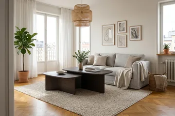 Vento Satsbord Soffbord 120x70 cm + 90x60 cm - Rökt ek - Möbler - Vardagsrum - Soffbord & vardagsrumsbord - Soffbord