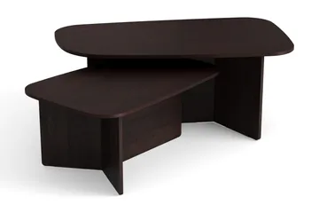 Vento Satsbord Soffbord 120x70 cm + 90x60 cm - Rökt ek - Möbler - Vardagsrum - Soffbord & vardagsrumsbord - Soffbord